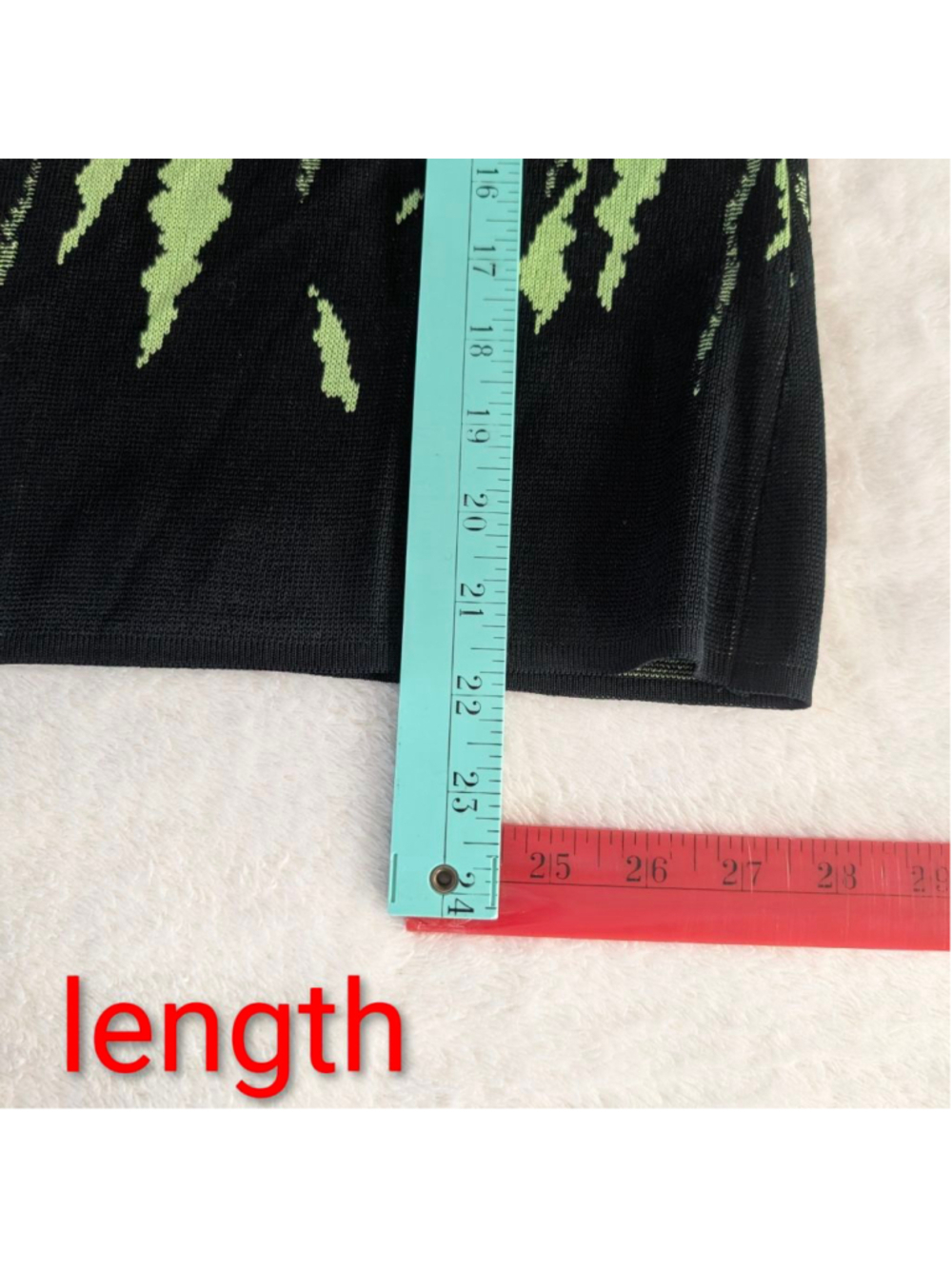 Ming Wang Black Lime Green Zebra Print Cardigan-Large - Picture 8 of 10